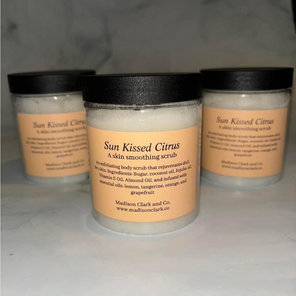 All natural exfoliating body scrub